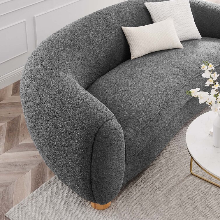 Wayfair curved online sofa